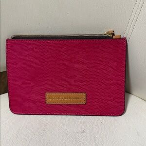 Dooney & Bourke Fuchsia Leather Wristlet